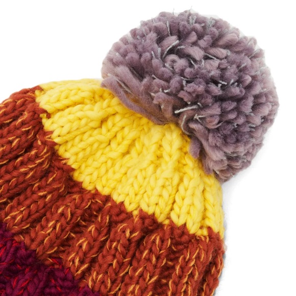 Verdict chasing sunsets Multicolor Knit Pom-Pom Beanie main image 8